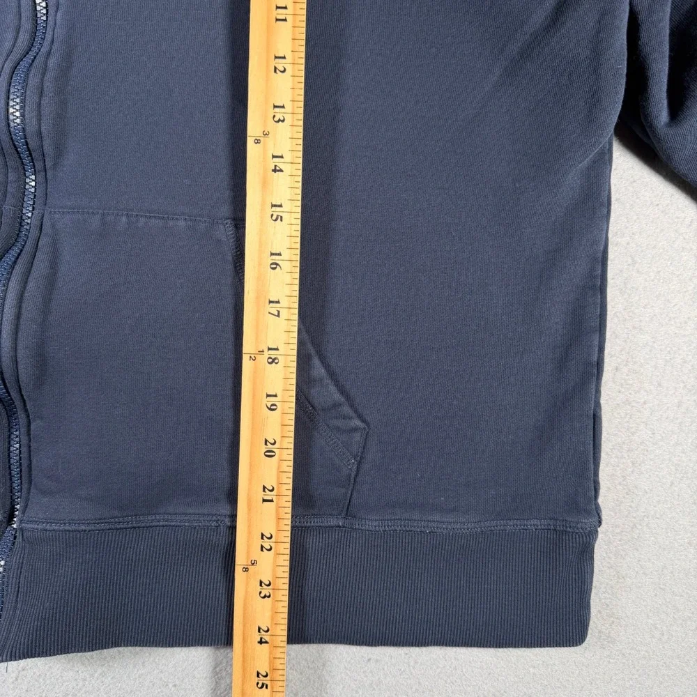 Pact Navy Blue 100% Organic Cotton Full Zip Hoodie XXL Sustainable Loungewear